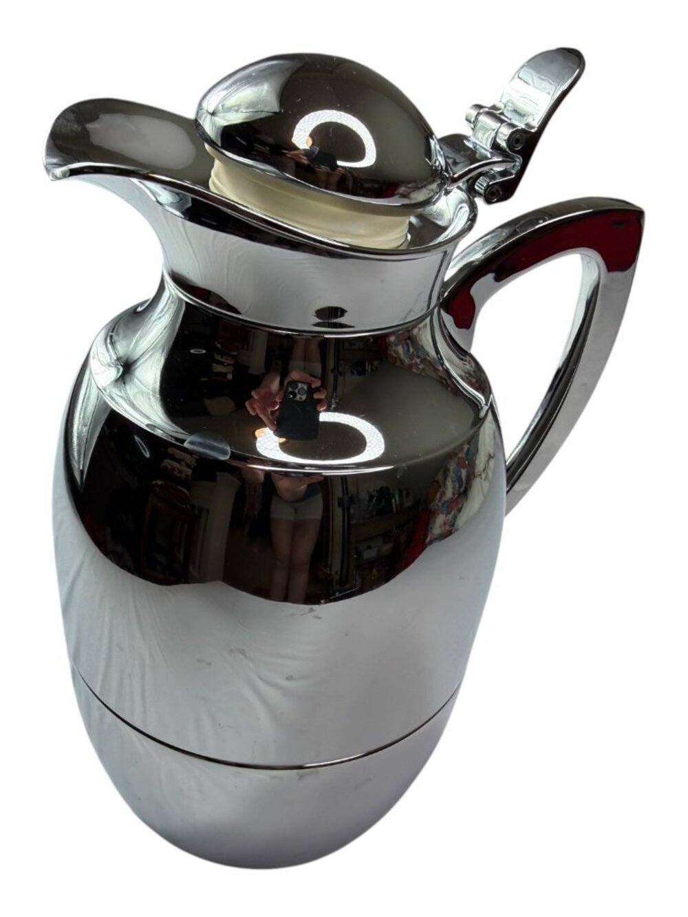 Juwel Alfi Chrome Vacuum Glass Insulated 1L Thermal Carafe Messing Verchromt